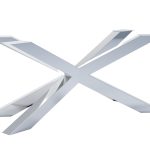 Edelstahl Tischbein Chrom Spider Heavy L