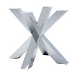 Edelstahl Tischbein Chrom Spider Heavy S