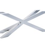 Edelstahl Tischbein Chrom Spider Heavy XL