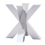 Metallbein für Tisch Spider Heavy Chrome S