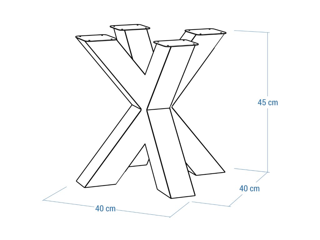 Couchtisch Gestell Spinne Heavy Chrom S - Image 4