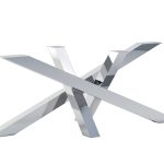 Edelstahl-Tischbein in Chrom Milan Heavy XL