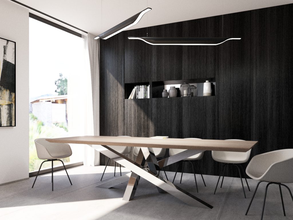 Tischuntergestell aus Edelstahl Chrom Mediolan Heavy XL - Image 4