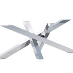 Edelstahl-Tischbein in Chrom Milan Heavy XXL