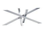 Tischbein aus Edelstahl Chrom Mediolan XL