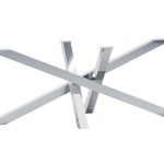 Tischbein aus Edelstahl Chrom Mediolan XL