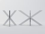 Tischuntergestell aus Edelstahl Cross M - Image 4
