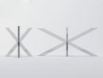 Tischuntergestell aus Edelstahl Cross L - Image 4