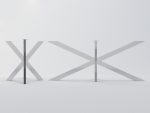 Tischuntergestell aus Edelstahl Cross XL - Image 4