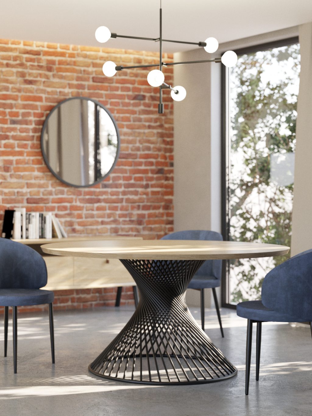 Tischgestell Metall Twist Loft - Image 4