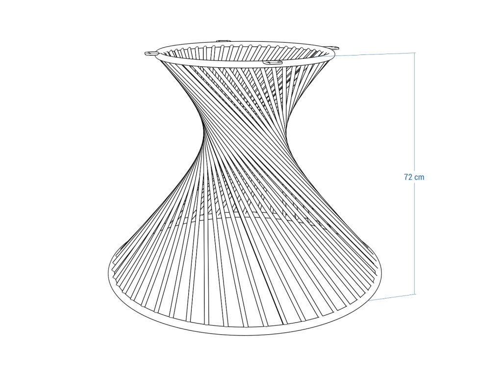 Tischgestell Metall Twist Loft - Image 5