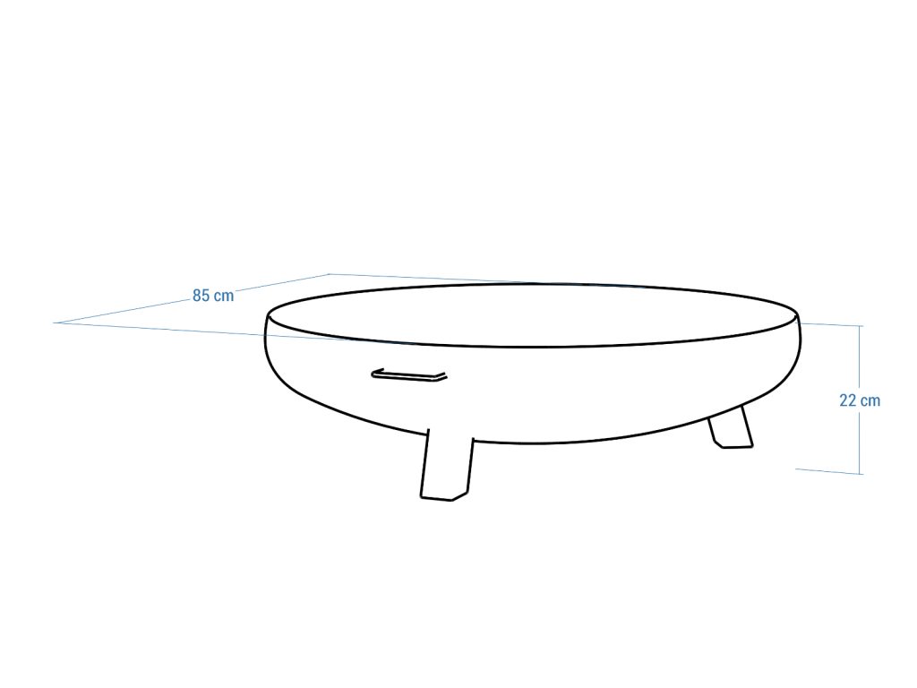 Garten Feuerschale Kubi S 85 cm - Image 3