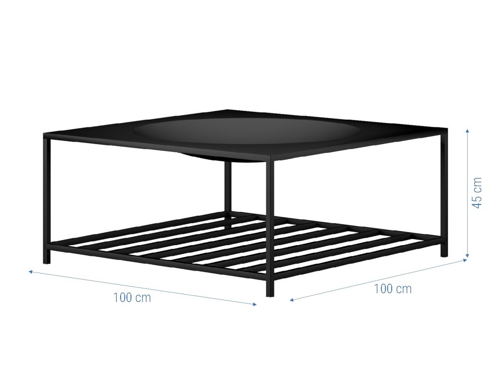 Feuerschale Concava 100x100x45 cm - Image 3