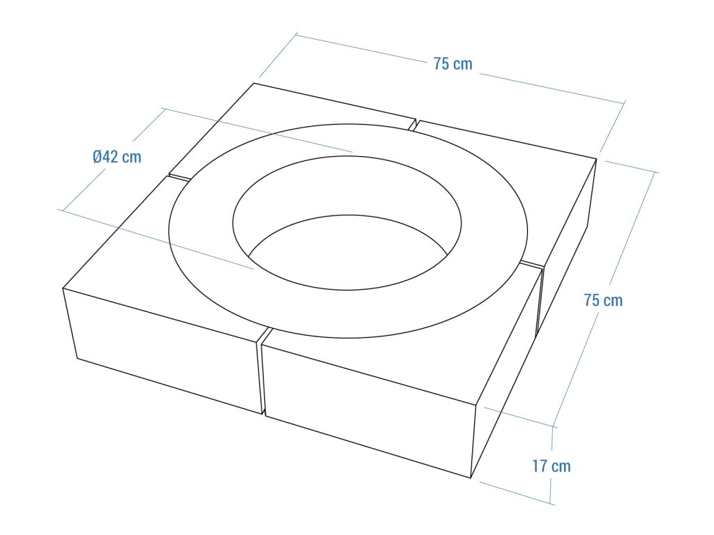 Garten Feuerstelle Zuvan Silver - Image 3