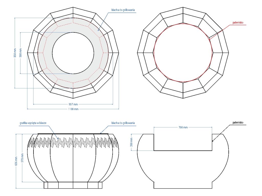 Garten Feuerschale Tassa L - Image 2