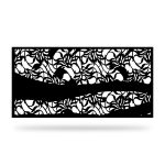 Zaunelement mit Dekor Bot 07