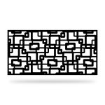 Zaunelement mit Dekor Geo 03