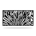 Zaunelement mit Dekor Geo 08