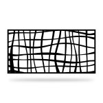 Zaunelement mit Dekor Geo 13