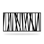 Zaunelement mit Dekor Geo 14