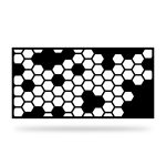 Zaunelement mit Dekor Geo 20