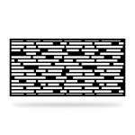 Zaunelement mit Dekor Geo 27