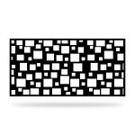 Zaunelement mit Dekor Geo 28