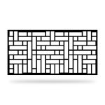 Zaunelement mit Dekor Geo 30