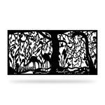 Zaunelement mit Dekor Nat 03