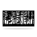 Zaunelement mit Dekor Nat 05