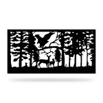 Zaunelement mit Dekor Nat 08