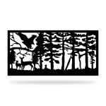 Zaunelement mit Dekor Nat 10