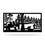 Zaunelement mit Dekor Nat 13