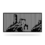 Zaunelement mit Dekor Nat 25