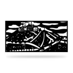 Zaunelement mit Dekor Nat 28