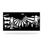 Zaunelement mit Dekor Nat 33