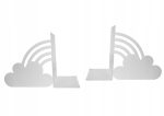 Buchstützen Metall Wolken P087