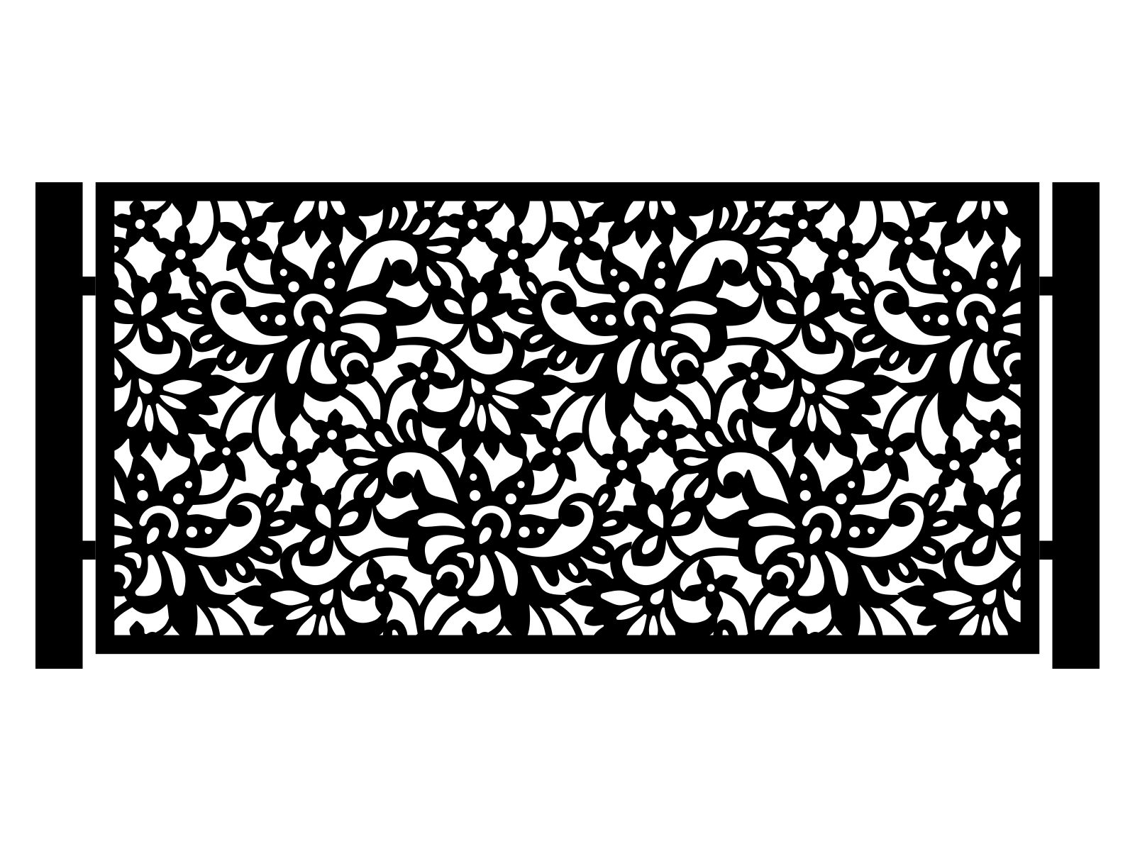 por000-bot05-100-cza Zaunfeld Nicola 200×100 cm - Image 1