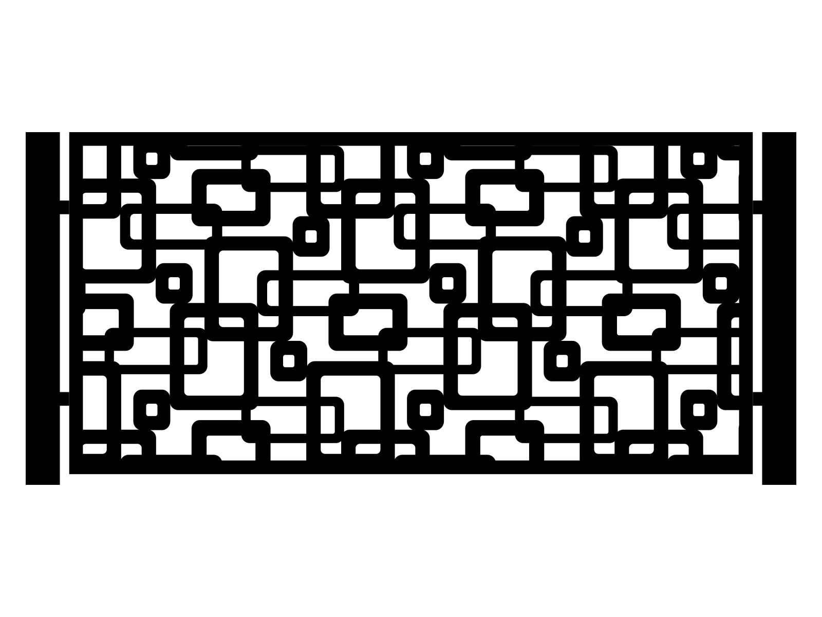 por000-geo03-100-cza Zaunfeld Coletta 200×100 cm - Image 1