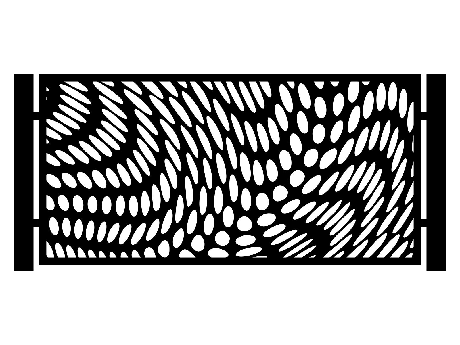 por000-geo05-100-cza Zaunfeld Cornelia 200×100 cm - Image 1