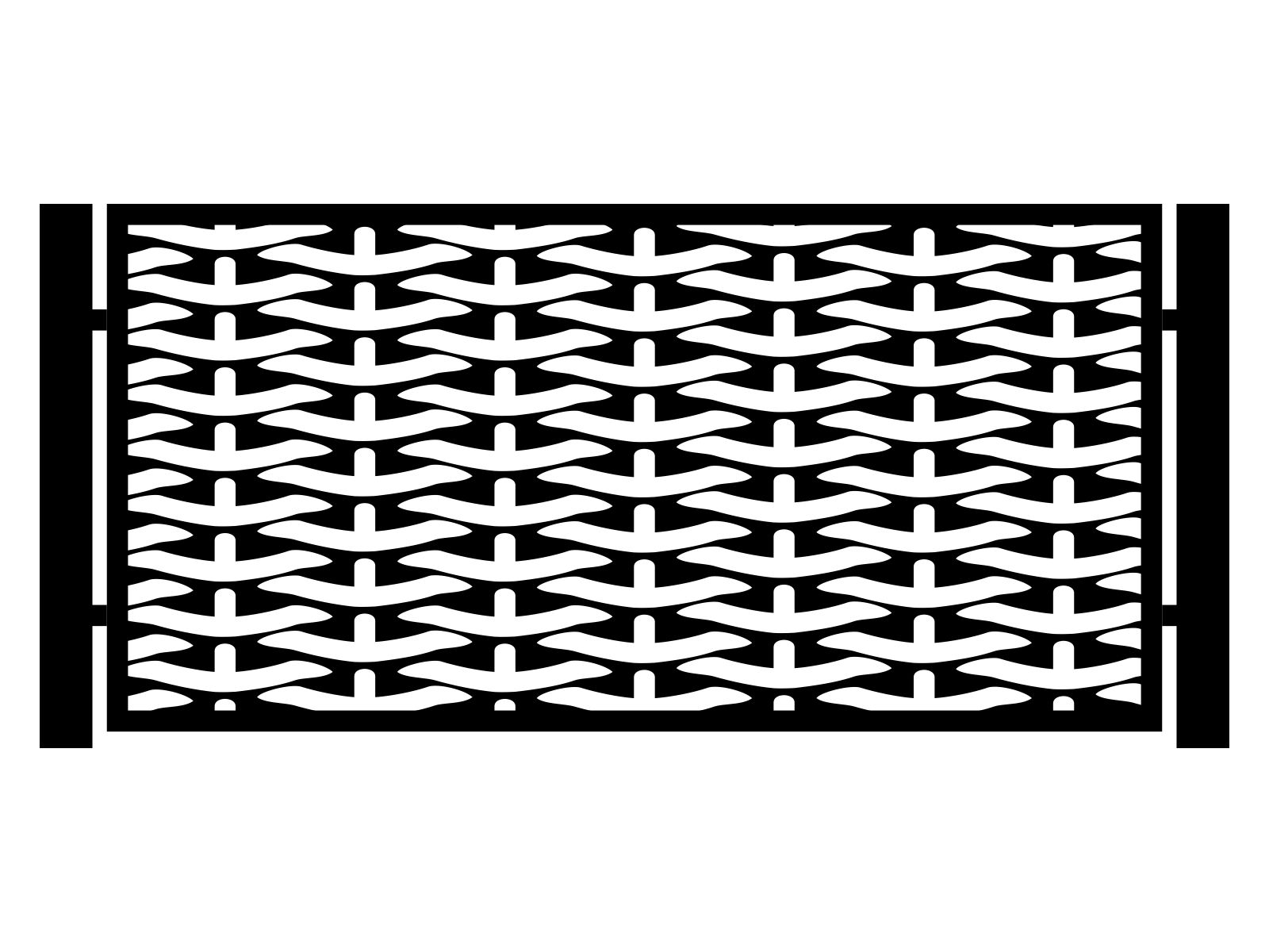 por000-geo10-100-cza Zaunfeld Nina 200×100 cm - Image 1