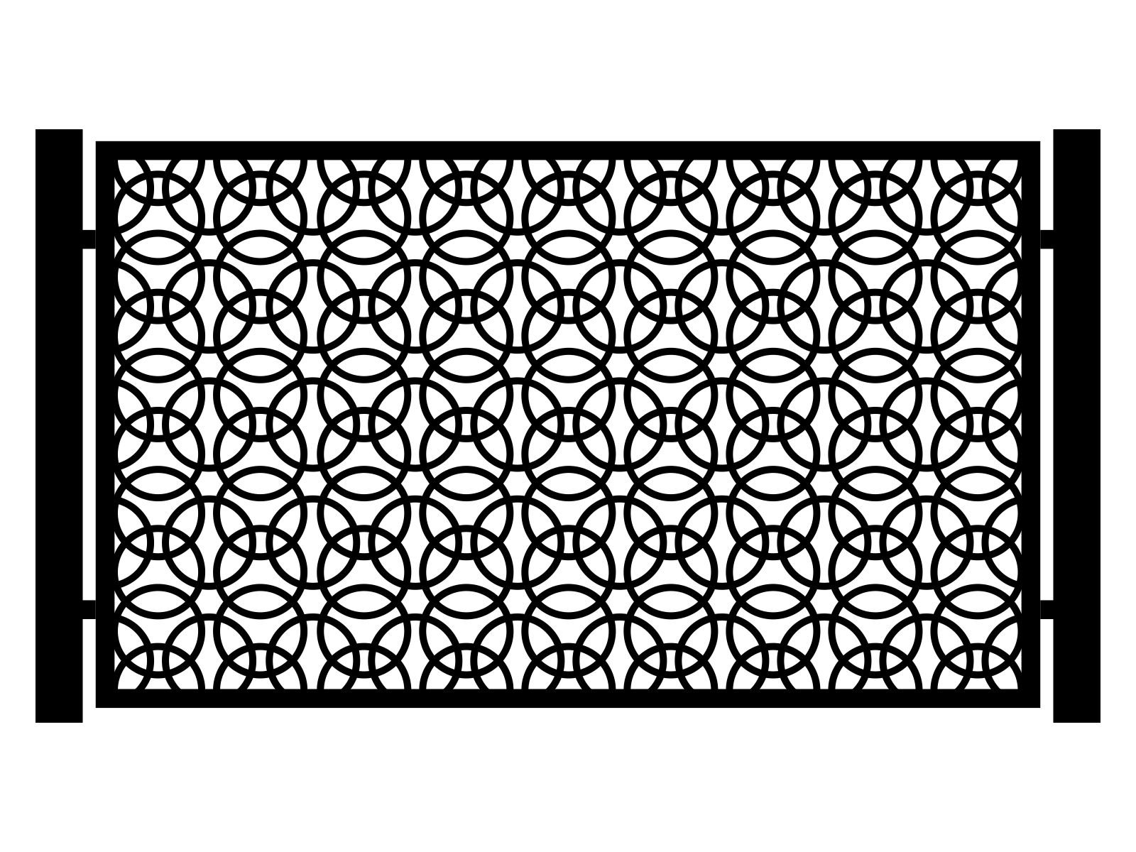 por000-kps07-120-cza Zaunfeld Gianna 200×120 cm - Image 1