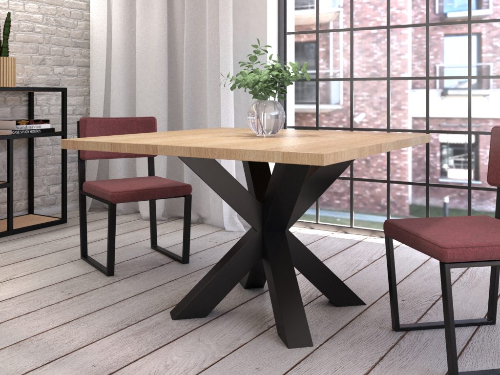 Tischbein aus Metall Spinne Heavy S - Image 5