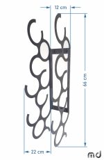 Hängendes Weinregal Bandol 9 Flaschen 66 cm - Image 2