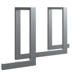 Stojak rowerowy Ratio Chrom zestaw 2