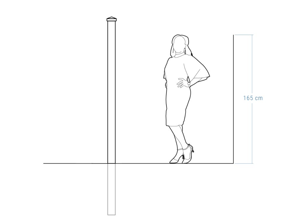 Zaunpfosten 10×250 cm - Image 3