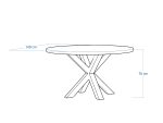 Runder Spinnen-Tisch Durchmesser 140 cm – Bild 6