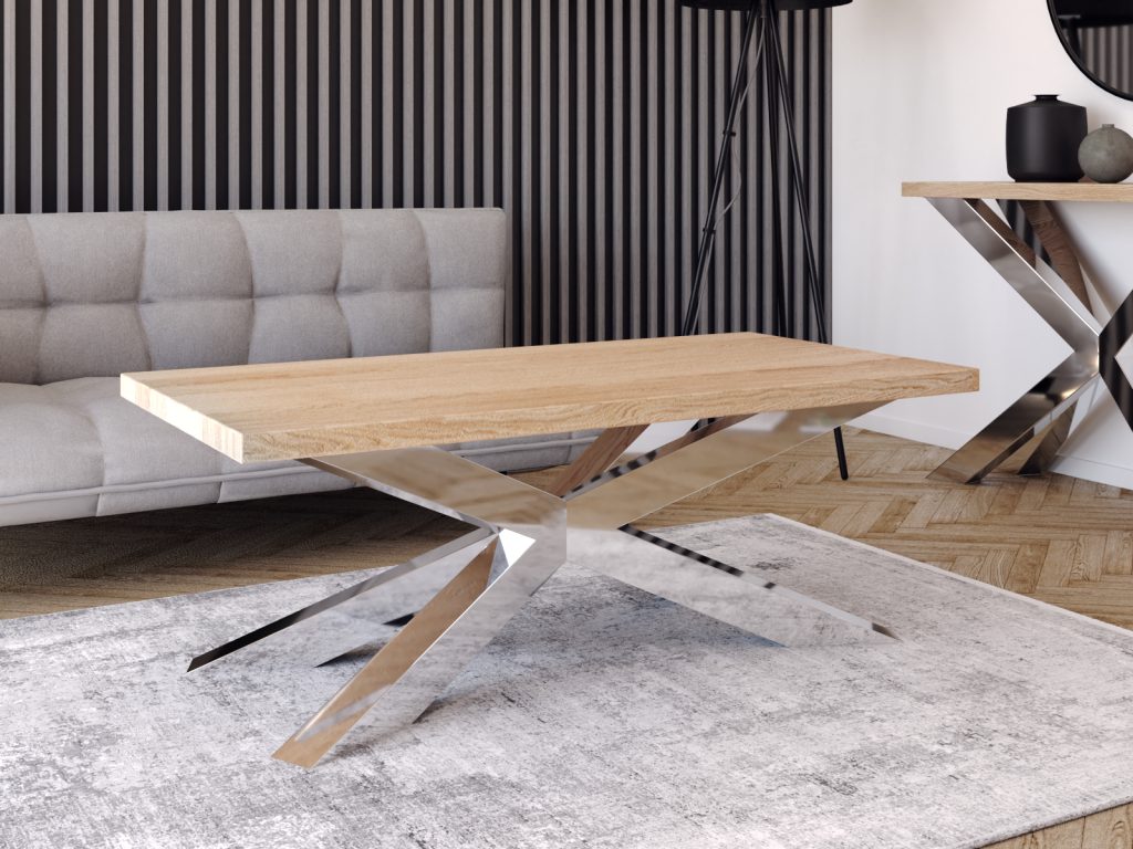 Couchtisch Gestell Spinne Heavy Chrom L - Image 4