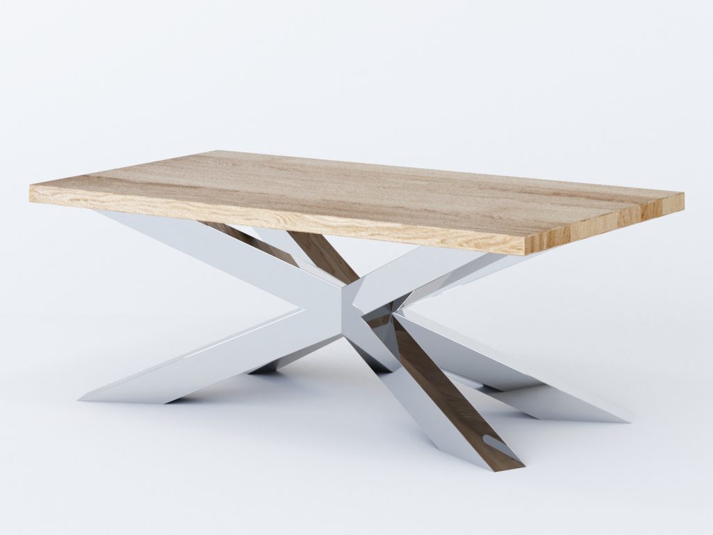 Couchtisch Gestell Spinne Heavy Chrom L - Image 3