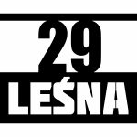 Adressschild mit Straßenummer verzinken